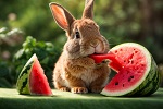 do rabbits eat watermelon plants